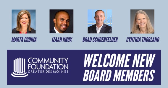Community Foundation Welcomes Four New Members to Board of Directors