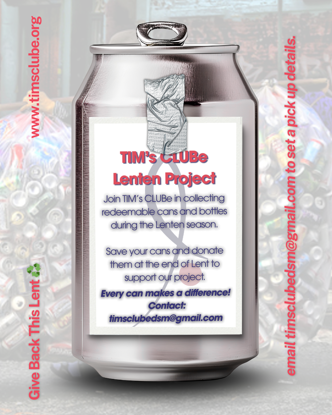 Lenten Project: Cans for a Cause Image