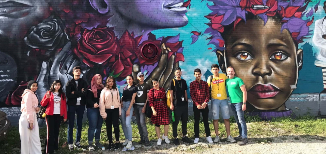 Cultural Diversity Mural in Newton Image