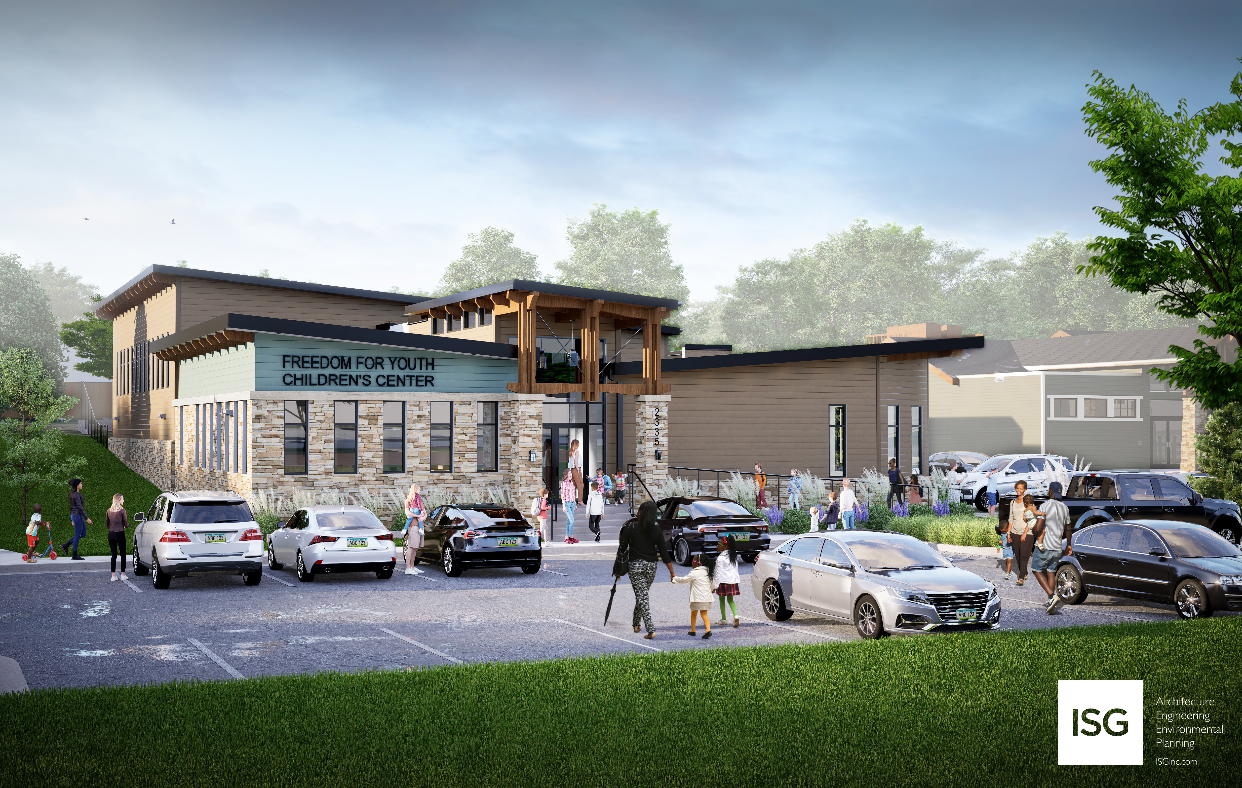 Children's Center Exterior Completion Image